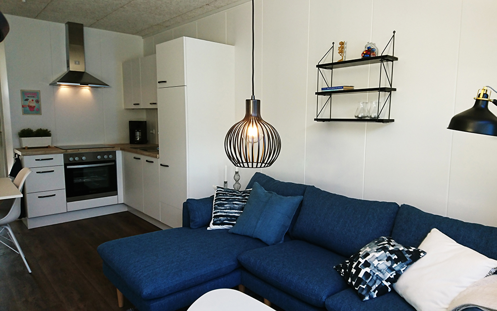 Halvanden værelses lejlighed - Køkken og stue/opholdsrum