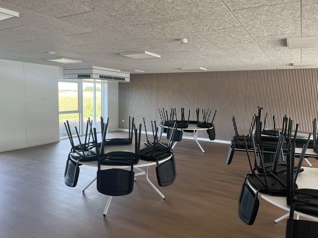 Kantinen i den nye DSB kontorbygning i Vinge på sjælland